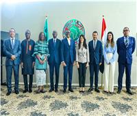 رانيا المشاط ورئيس البنك الأفريقي للتنمية يبحثان التعاون المشترك