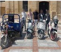 ضبط تشكيل عصابي ارتكب 9 وقائع سرقات دراجات نارية في المنيا
