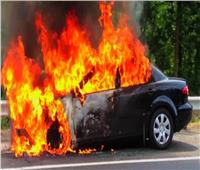 إخماد حريق اندلع داخل سيارة ملاكي بالطالبية