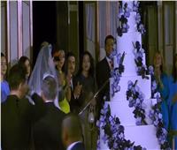 فيديو| بتقطيع «كيكة» الزفاف.. اختتام مراسم زفاف ولي عهد الأردن والأميرة رجوة