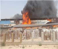 إصابة 14 عاملًا باختناق في حريق محطة  لتصدير الفاكهة بالنوبارية 