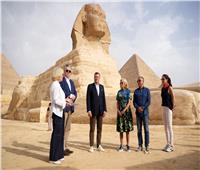 قرينة الرئيس الأمريكي: «محظوظة إني أشاهد عظمة الأهرامات في مصر»