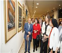 وزيرة التخطيط تشارك في افتتاح معرض الفنانة سهير عثمان بمتحف محمود مختار