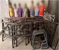 ضبط  6 أشخاص لسرقة أعمدة حديدية من مدرسة بالقاهرة