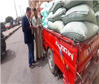 ضبط 6 سيارات محملة بـ 28 طنا من القمح دون أوراق رسمية في المنيا