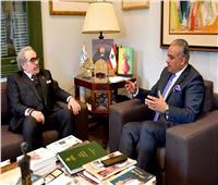 وزير الثقافة اللبناني يستقبل أمين اتحاد الأدباء والكتاب العرب 