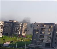 الحماية المدنية تسيطر على حريق أندلع داخل شقة سكنية بأكتوبر| صور 
