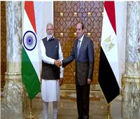 الرئيس السيسي يقلد رئيس وزراء الهند أرفع الأوسمة المصرية