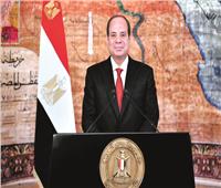السيسى: شعب مصر العظيم انتفض فى 30 يونيو ثائراً على من أرادوا اختطاف وطنه