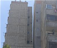 بدء إزالة 7 طوابق من عقار اللبان المائل في الإسكندرية 
