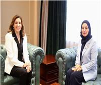وزيرة الثقافة تستقبل سفيرة البحرين بالعاصمة الإدارية الجديدة