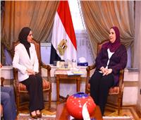 وزيرة التضامن تلتقي سفيرة مملكة البحرين بالقاهرة 