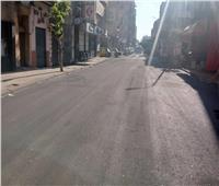 انتهاء 95% من رصف شوارع رئيسية بحي الجمرك بالإسكندرية