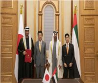 الرئيس الإماراتي ورئيس وزراء اليابان يبحثان سبل تعزيز علاقات التعاون الثنائي