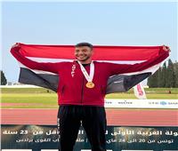 مصطفى محمود يحقق ذهبية رمي الرمح ببطولة الجمهورية لألعاب القوى