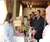 وزير التنمية المحلية ومحافظ الفيوم يتفقدان معرض منصة «أيادي مصر» للحرف التراثية 