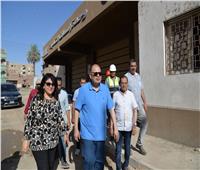محافظ أسيوط يتفقد إنشاء مجمع الخدمات الزراعية ووحدة إسعاف قرية الشامية