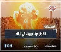 إنفوجراف| انفجار مرفأ بيروت في أرقام بذكراه الـ3