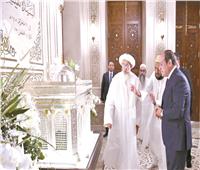 سلطان البهرة: أشكر الرئيس لمنحي وشاح النيل ونقدر جهود مصر لعمارة بيوت الله