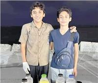 عصائر «عبد الرحمن وجورج» على شاطئ الإسكندرية