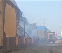 محافظ القليوبية يتابع إطفاء مخزن للمواد الغذائية بمدينة الخانكة