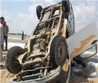 إصابة 10 عمال في حادث انقلاب سيارة ربع نقل بمنشأة القناطر‎