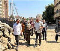 نائب المحافظ تتابع أعمال إزالة عقار كورنيش النيل المائل بمصر القديمة