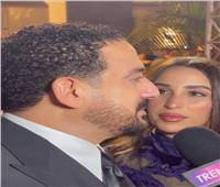 محمد دياب يحتفل بعيد ميلاده زوجته هاجر الإبياري