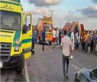 إصابة 7 أشخاص  في حادث انقلاب سيارة على الطريق الساحلي بالعريش