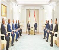 خلال لقائه البرهان| السيسي: موقف مصر ثابت وراسخ بدعم أمن واستقرار ووحدة السودان