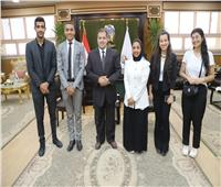 رئيس جامعة جنوب الوادي يستقبل وفد برلمان شباب مصر  بمحافظة قنا 