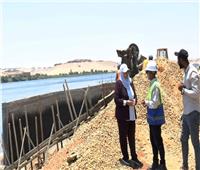 نائب محافظ أسوان تتابع الأعمال الجارية بمشروع ممشى أهل مصر بكورنيش النيل القديم