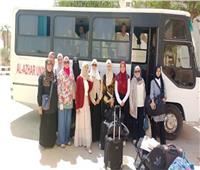 وصول وفد جامعة الأزهر المشارك في أسبوع شباب الجامعات بحلوان