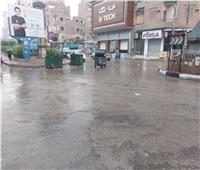 صور| سقوط أمطار على مدينة كفرالزيات في ثاني أيام العاصفة دانيال