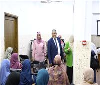 نائب رئيس جامعة الأزهر يتفقد لجان امتحانات التصفية بفرع البنات