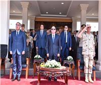 الرئيس السيسي يشهد اصطفاف معدات الدعم والمساعدات الإنسانية للأشقاء في ليبيا