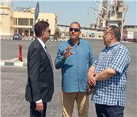 رئيس مدينة سفاجا يتفقد مبنى الخدمات السياحية بالميناء