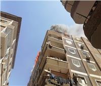 إنقاذ سكان عمارة من حريق هائل بمدينة سوهاج