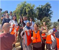 طلاب جامعة النيل الأهلية يشاركون في حملة اليوم العالمي لتنظيف النيل