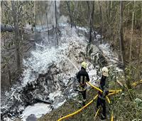 إصابة 9 أشخاص إثر حريق هائل في خط أنابيب نفط في غرب أوكرانيا