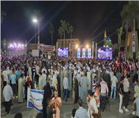 أهالي الأقصر يشاركون في الاحتفالية الكبرى بساحة مسجد سيدي أبو الحجاج