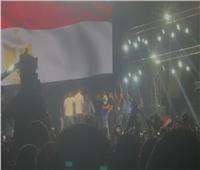 نجوم منتخب مصر بميدان الكوربة للاحتفال بترشح الرئيس السيسي لفترة رئاسية قادمة
