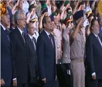الرئيس السيسي يختتم احتفالية اليوبيل الذهبي لنصر أكتوبر بالسلام الوطني 