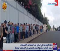 المصريون في الخارج يحررون توكيلات لتأييد ترشح السيسي في الانتخابات| فيديو