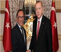 رئيس الوزراء الماليزي يبحث مع الرئيس التركي أردوغان القضية الفلسطينية