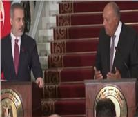 أبرز ما جاء في مؤتمر سامح شكري ووزير الخارجية التركي حول الوضع في غزة