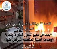 «مرصد الأزهر»: قصف مستشفى المعمدانى بقطاع غزة وصمة عار في جبين العالم