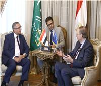 رئيس الوفد يلتقي سفير الاتحاد الأوربي بمقر الحزب