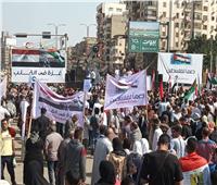  الآلاف من أبناء الدقهلية ينتفضون دعما لغزة وتأييدا للرئيس السيسي 