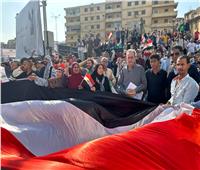 مسيرات حاشدة  لتفويض الرئيس السيسي بالمنصورة 